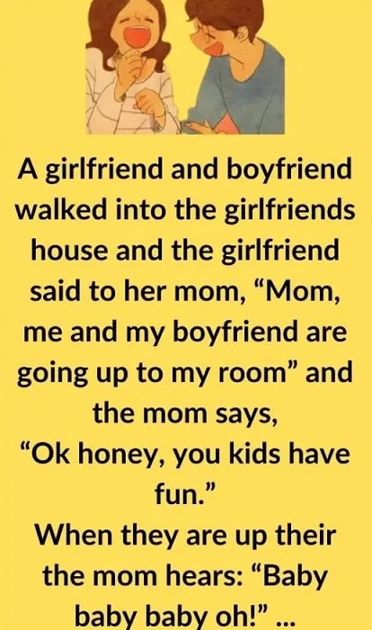 A girlfriend and boyfriend walked into the girlfriend’s house