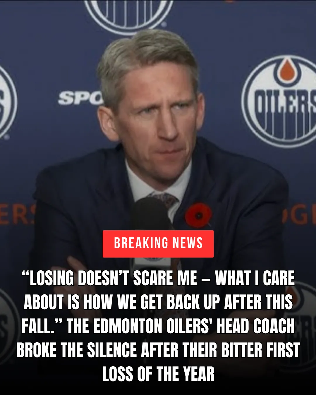 Silence Fell Over the Room — and Then the Oilers’ Head Coach Spoke..008