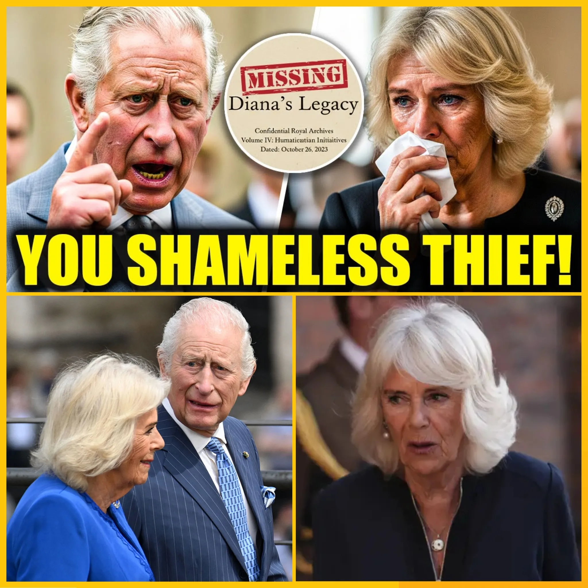 💥 BREAKING NEWS: King Charles uncovers shocking evidence linking Queen Camilla to theft of Diana's sealed dossier, suspending her royal privileges in explosive private showdown.x